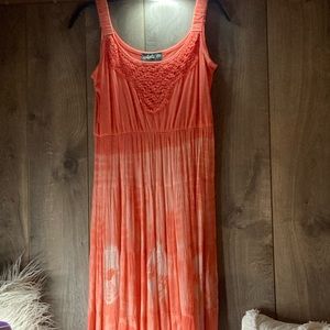 🍊Summer orange tie dye dress 🍊